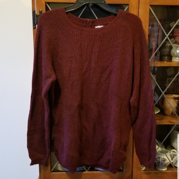 NWOT- Burgundy Sweater - Picture 1 of 3